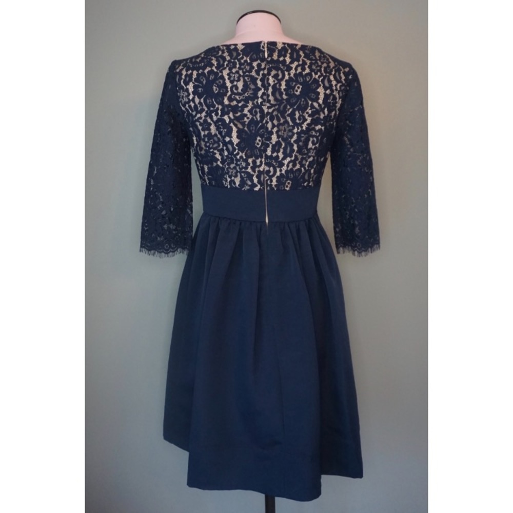 eliza j lace and faille dress Women's Eliza J Bell Sleeve Lace Fit & Flare Dress, Size 6